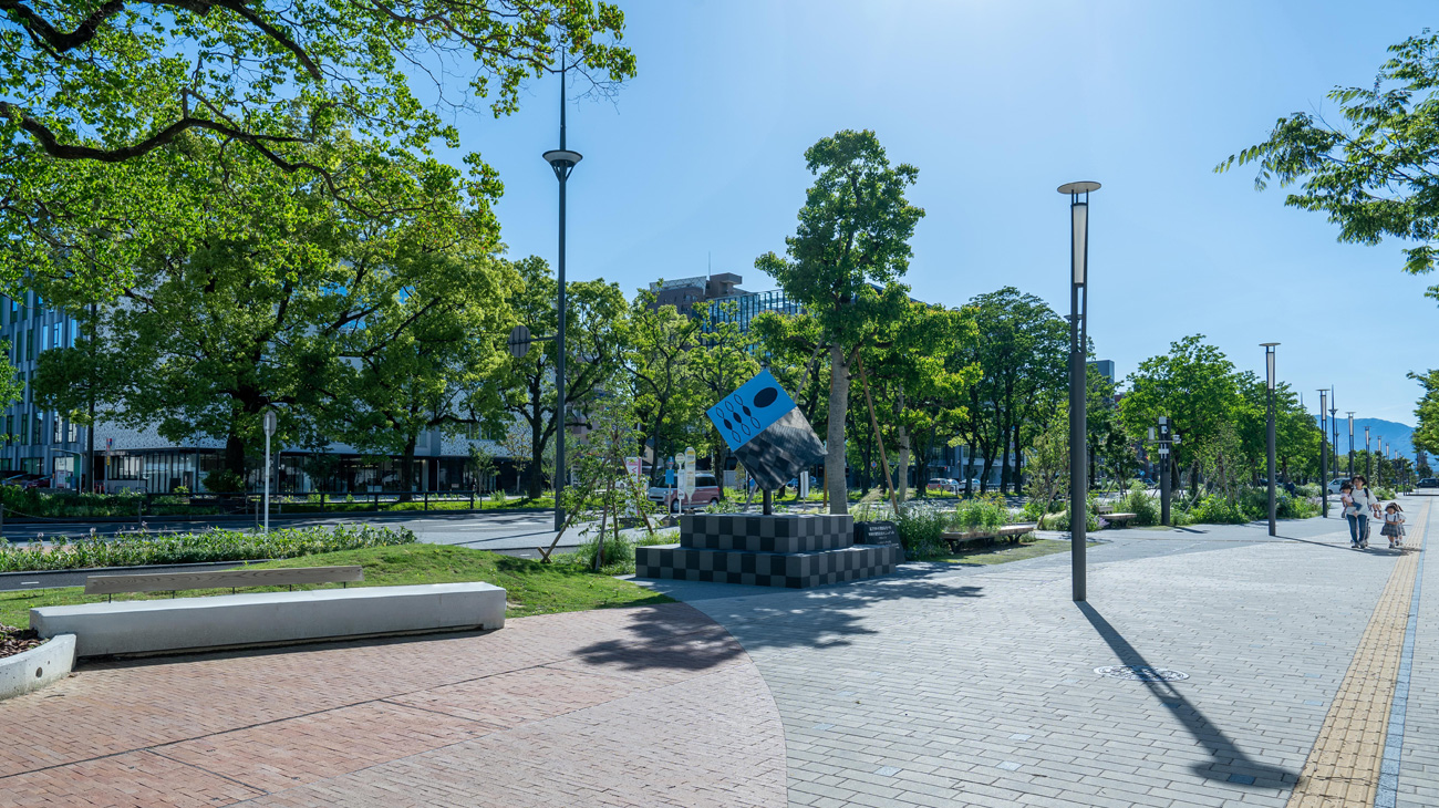 令和6年3⽉末に⻄浦通りから市⺠公園東までの道路⼯事が完了しました